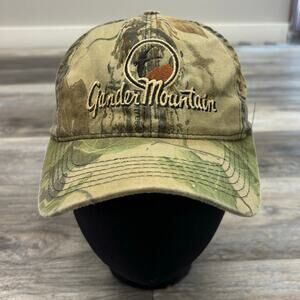 Vintage 90s Outdoor Cap Gander Mountain Realtree Camo Mens OS Strapback Hat Cap
